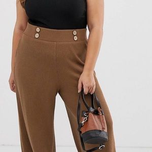 Brown high waist Pans